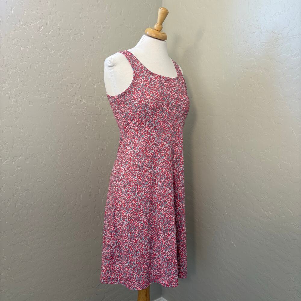 Columbia PFG Pink Teal Floral Tank Fishing Dress Small Outdoors Beachy Vacation - Picture 3 of 11